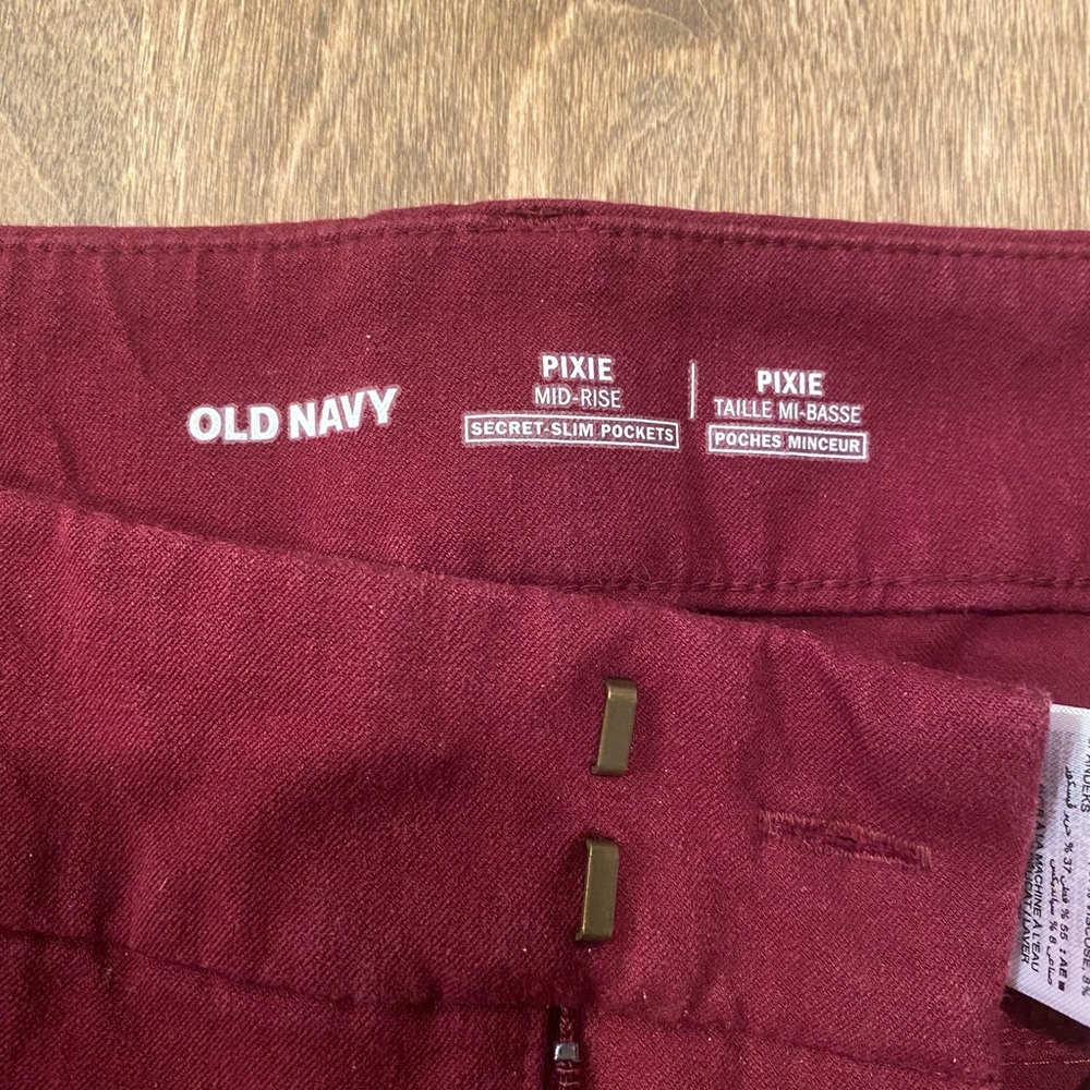 Old Navy Pixie Mid Rise Pant - Picture 3 of 10